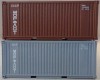 6928 PSK Modelbouw Set of 2 20' Containers "Morflot"